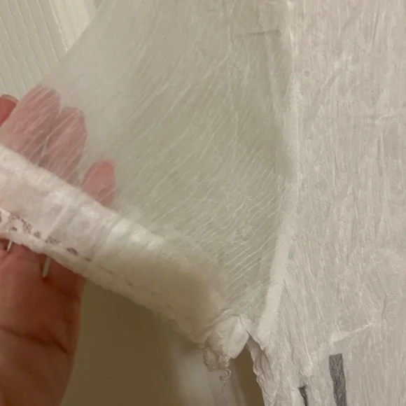 LIKE NEW! Women's Elena Wang Sheer Boho Layered Top - MEDIUM - Picture 11 of 13